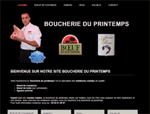 Tablet Screenshot of boucherie-du-printemps.com